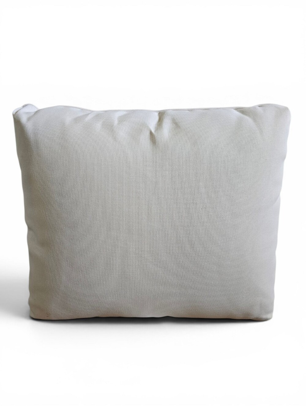 Set Of 2 Ivory Patio Accent Cushions 21x18 Textured Neutral Outdoor Style Pillow - Picture 2 of 6